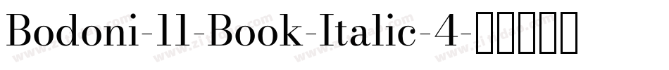 Bodoni-11-Book-Italic-4字体转换