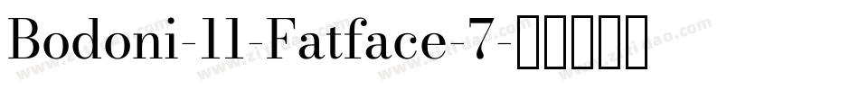 Bodoni-11-Fatface-7字体转换