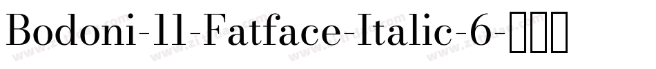 Bodoni-11-Fatface-Italic-6字体转换