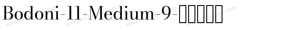 Bodoni-11-Medium-9字体转换