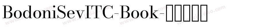 BodoniSevITC-Book字体转换