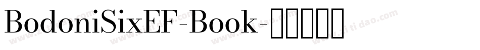 BodoniSixEF-Book字体转换
