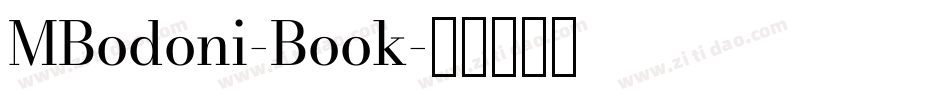 MBodoni-Book字体转换