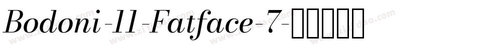 Bodoni-11-Fatface-7字体转换