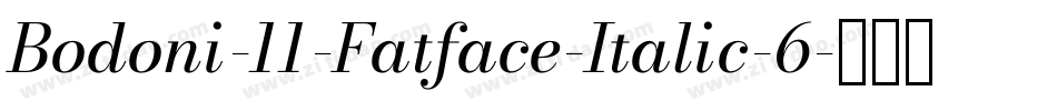 Bodoni-11-Fatface-Italic-6字体转换
