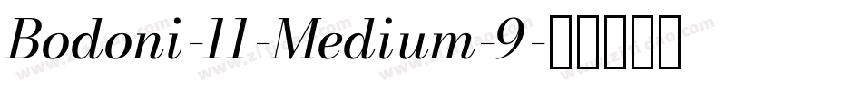 Bodoni-11-Medium-9字体转换