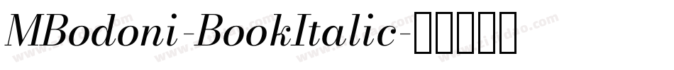 MBodoni-BookItalic字体转换
