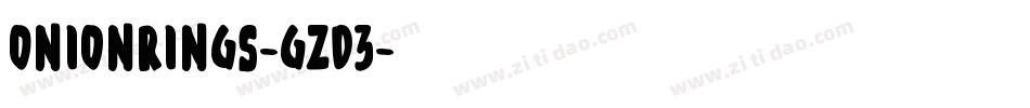 OnionRings-gzD3字体转换
