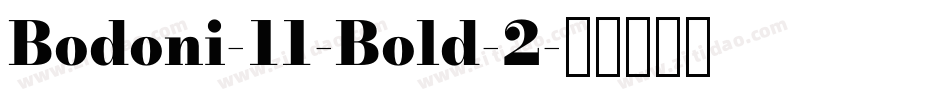 Bodoni-11-Bold-2字体转换