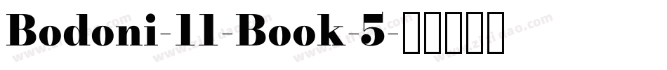 Bodoni-11-Book-5字体转换