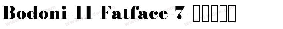 Bodoni-11-Fatface-7字体转换