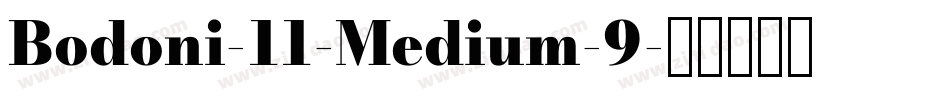 Bodoni-11-Medium-9字体转换