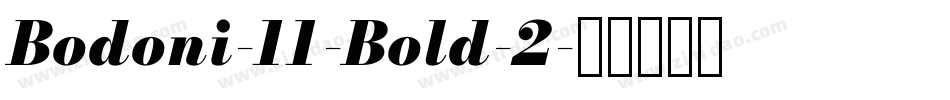 Bodoni-11-Bold-2字体转换