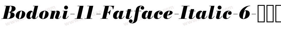 Bodoni-11-Fatface-Italic-6字体转换