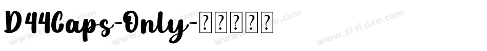 D44Caps-Only字体转换