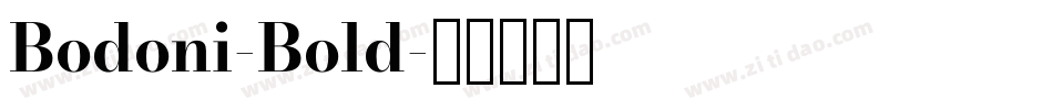 Bodoni-Bold字体转换