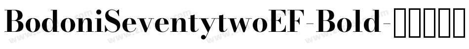 BodoniSeventytwoEF-Bold字体转换