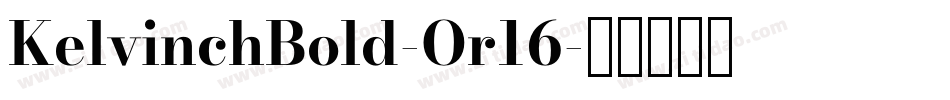 KelvinchBold-Or16字体转换