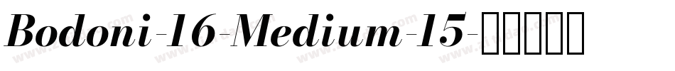 Bodoni-16-Medium-15字体转换
