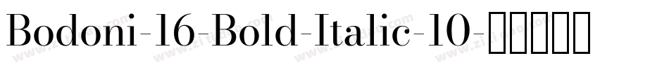 Bodoni-16-Bold-Italic-10字体转换