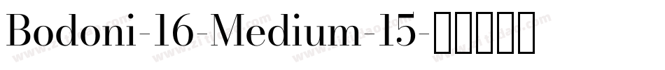 Bodoni-16-Medium-15字体转换