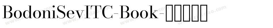 BodoniSevITC-Book字体转换