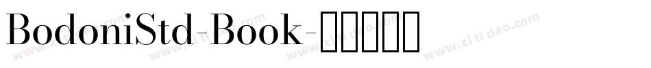 BodoniStd-Book字体转换