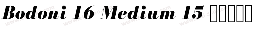 Bodoni-16-Medium-15字体转换