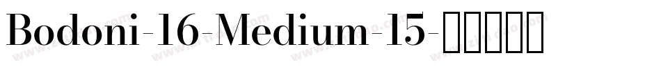 Bodoni-16-Medium-15字体转换