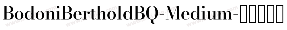 BodoniBertholdBQ-Medium字体转换