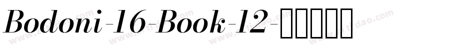 Bodoni-16-Book-12字体转换