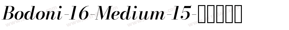Bodoni-16-Medium-15字体转换