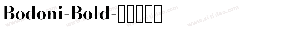 Bodoni-Bold字体转换