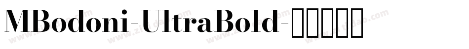 MBodoni-UltraBold字体转换