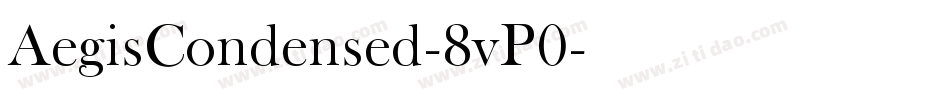 AegisCondensed-8vP0字体转换