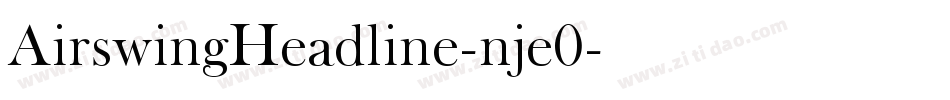 AirswingHeadline-nje0字体转换