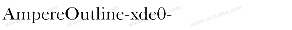 AmpereOutline-xde0字体转换