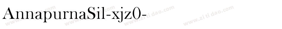 AnnapurnaSil-xjz0字体转换