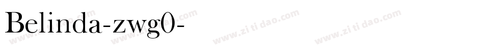 Belinda-zwg0字体转换