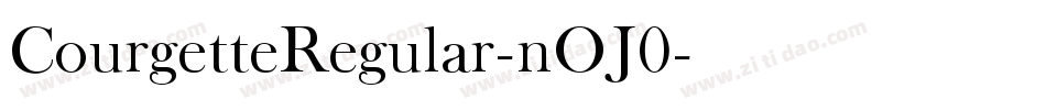 CourgetteRegular-nOJ0字体转换
