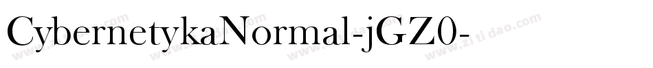 CybernetykaNormal-jGZ0字体转换