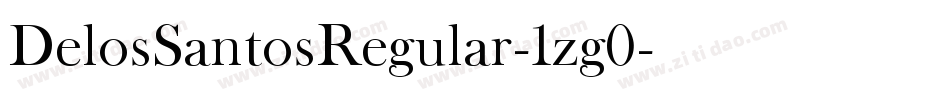 DelosSantosRegular-1zg0字体转换