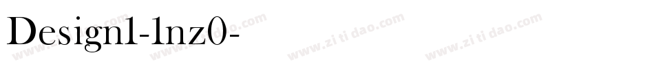 Design1-1nz0字体转换