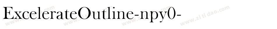 ExcelerateOutline-npy0字体转换