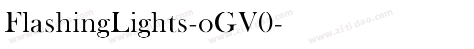 FlashingLights-oGV0字体转换