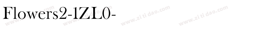 Flowers2-1ZL0字体转换