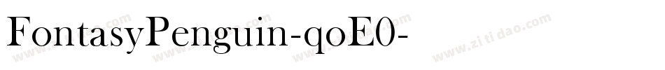 FontasyPenguin-qoE0字体转换
