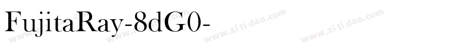 FujitaRay-8dG0字体转换
