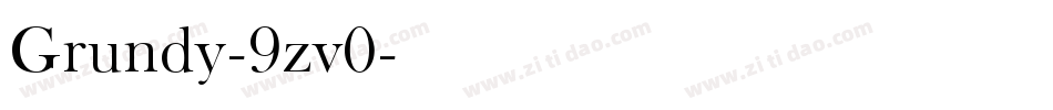 Grundy-9zv0字体转换