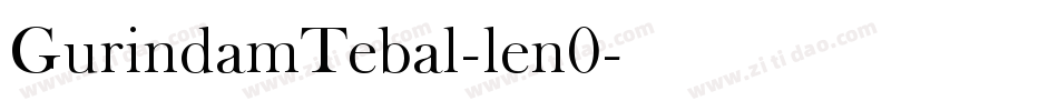 GurindamTebal-len0字体转换